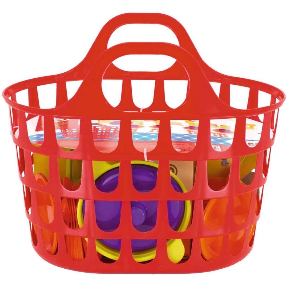[723497] Panier Pique-Nique Jouet Zoko-Fazconta 35x30 cm 34 pièces