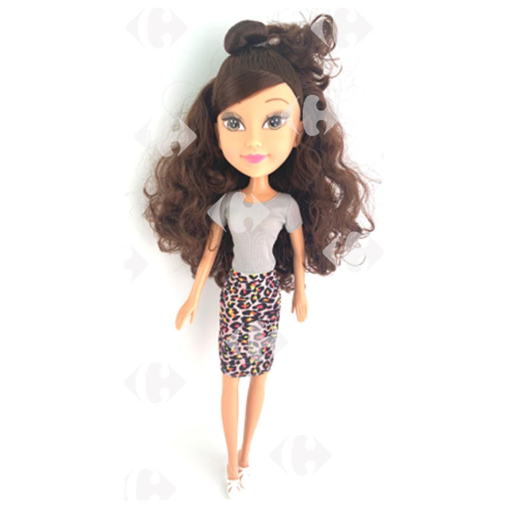 Poupée Cheveux Bruns Fille Tendance Carrefour 51cm
