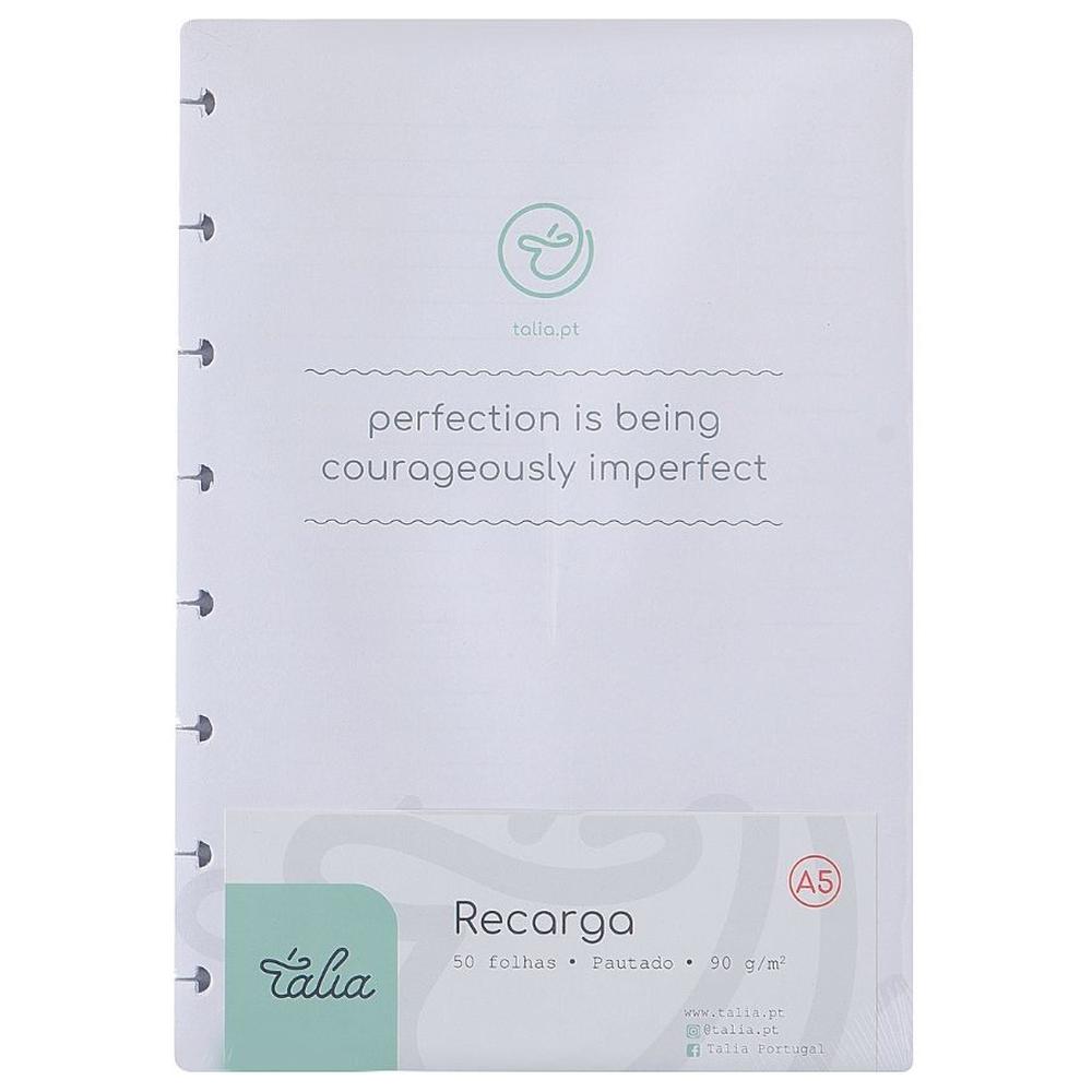 Recharge Carnet A5 Lignés Talia 21x15 cm 50 feuilles