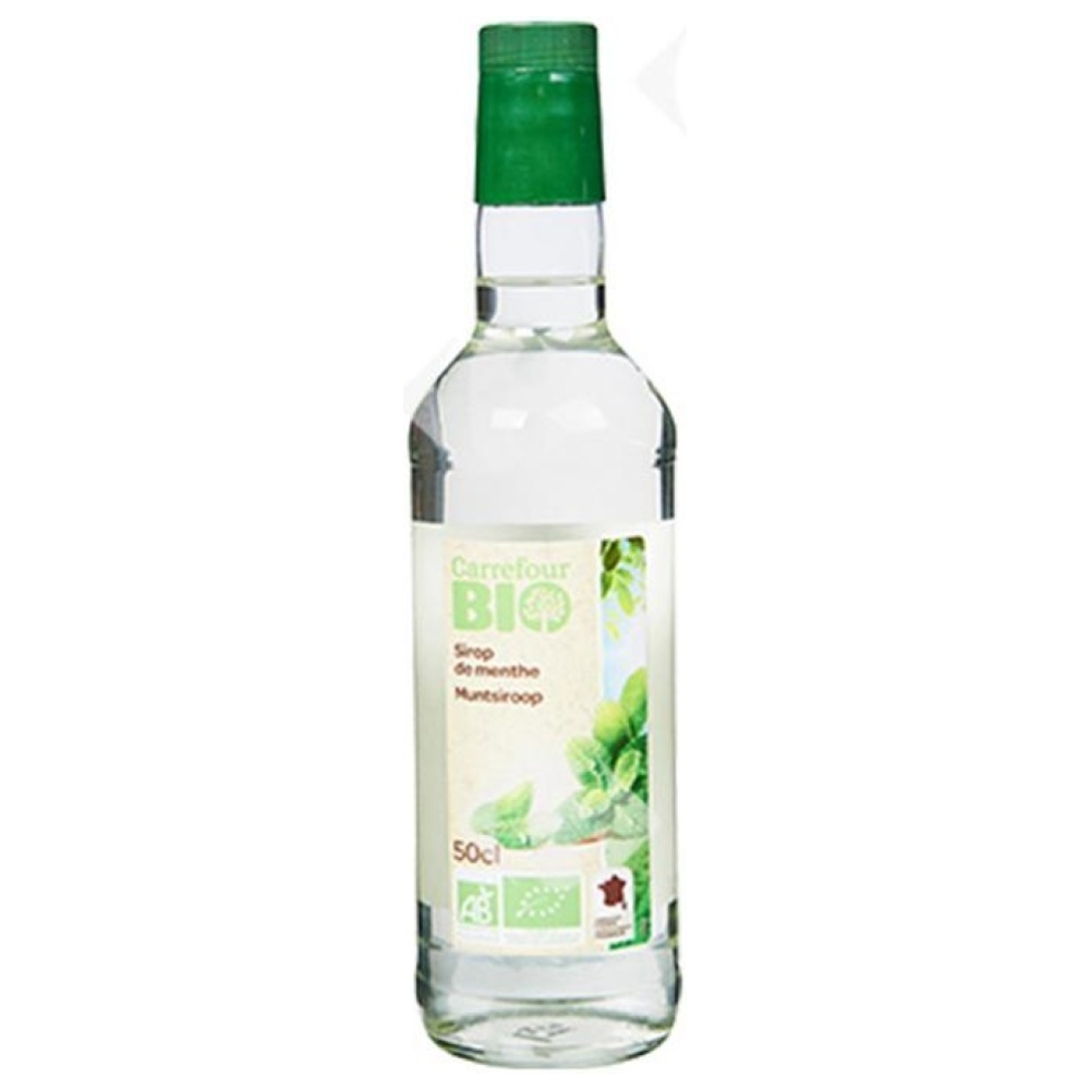 [638073] Bouteille de Sirop de Menthe Carrefour Bio 50cl