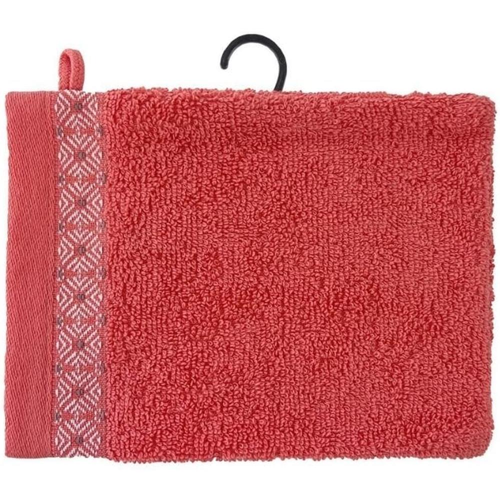 [710708] Gant de Toilette Corail Clair Tex Home 15x21 cm