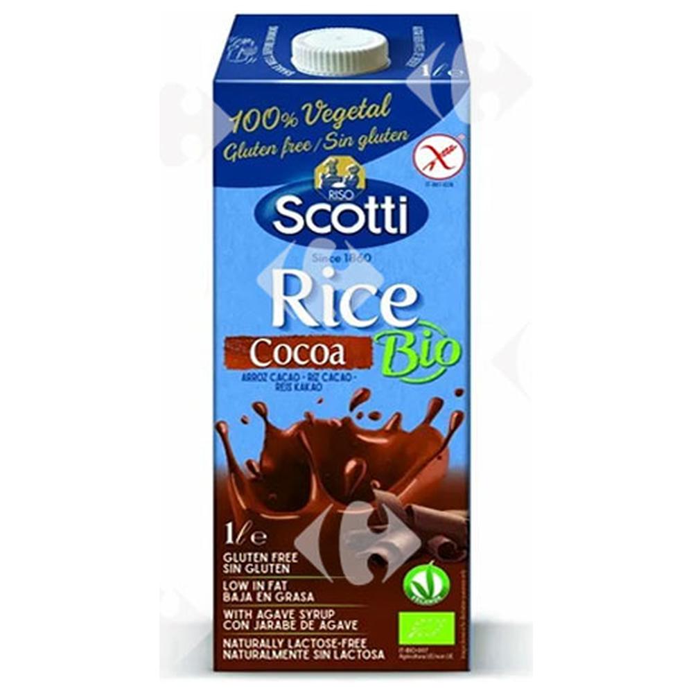 [619223] Boisson de Riz avec Cacao Bio sans Gluten Scotti 1L.