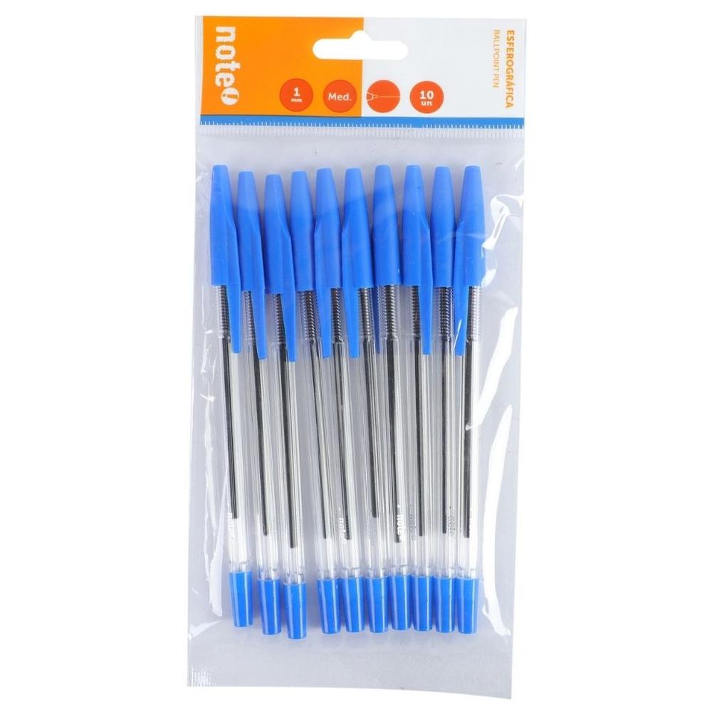 Stylo Roller Bleu 10 unités