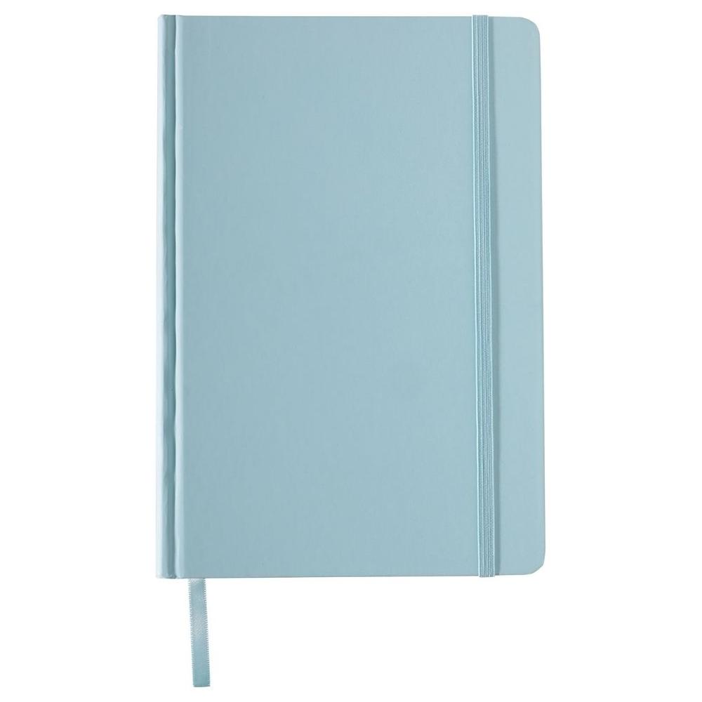 Carnet A5 Agrafé Couverture Rigide avec Élastique Ligné SH Pastel