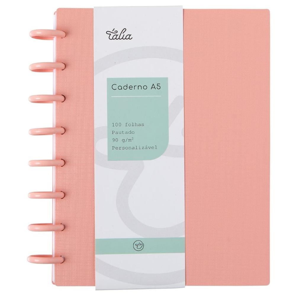 [718756] Carnet Smart A5 Peche Talia 21x14,8x1,5cm 100 feuilles