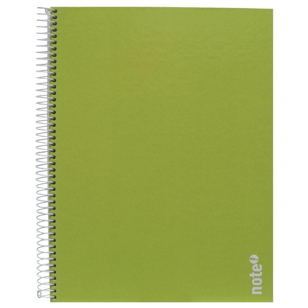 [718505] Cahier Spirale à Couverture Rigide Ligné A4 Vert Tecnocolor