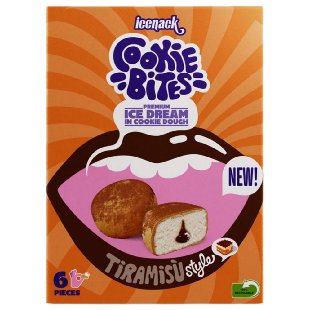 [706441] Bites Tiramisu Icenack 240g 6 pièces.