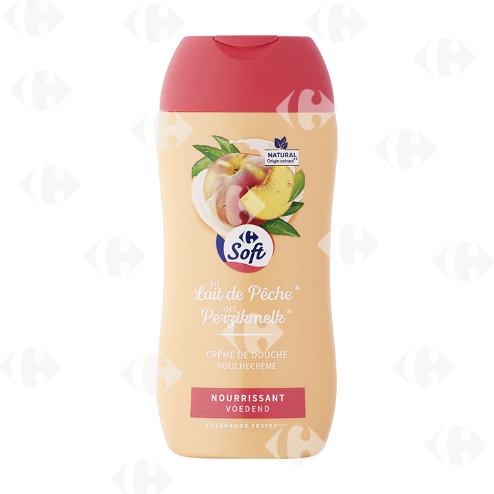 [530813] Crème de douche Pêche Amande Carrefour 250ml