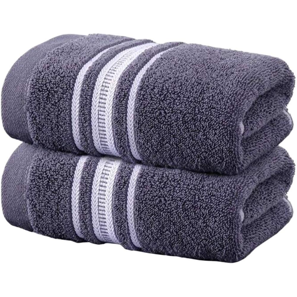 Drap de Douche Gris Foncé Uni Coton Tex Home 70x140cm