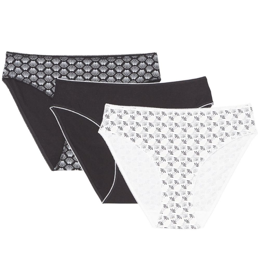[673840] Lot 3 Slips Femme Fantaisie Glace