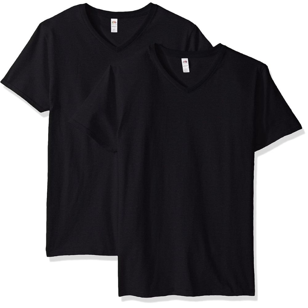 [677572] Lot 2 T-shirts Homme CV Bio Noir