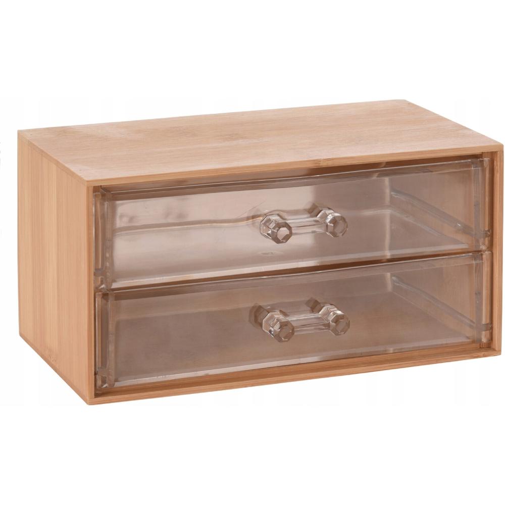 [695363] Organisateur de Maquillage Pieds avec Base en Bambou.