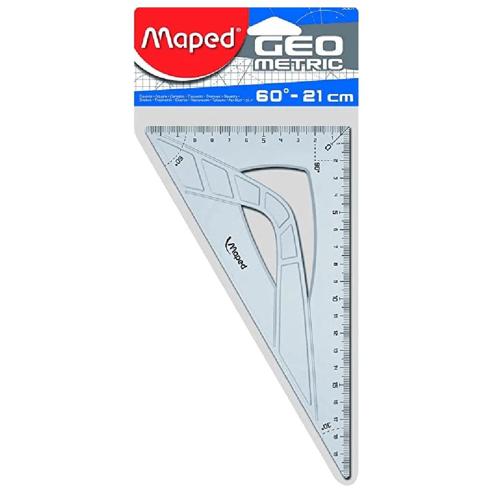 [62290] Équerre en plastique 60º 21cm