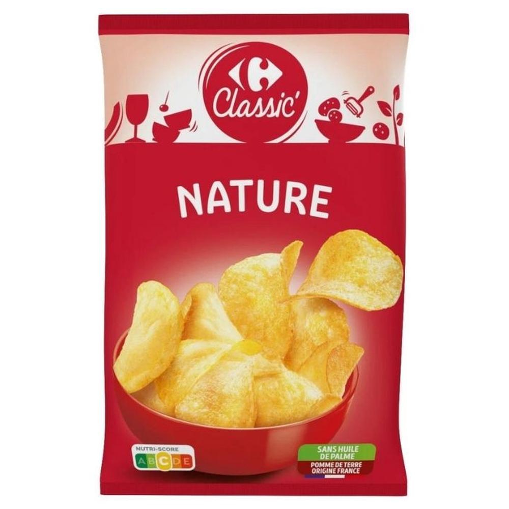 [458056] Chips Nature Carrefour Classic 200g