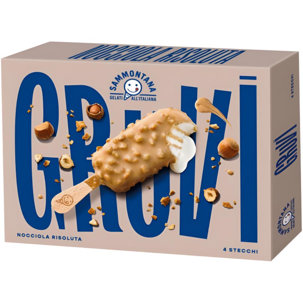 [665267] Bâtonnet Sammontana Gruvi Nocciola Risoluta 4x75g.