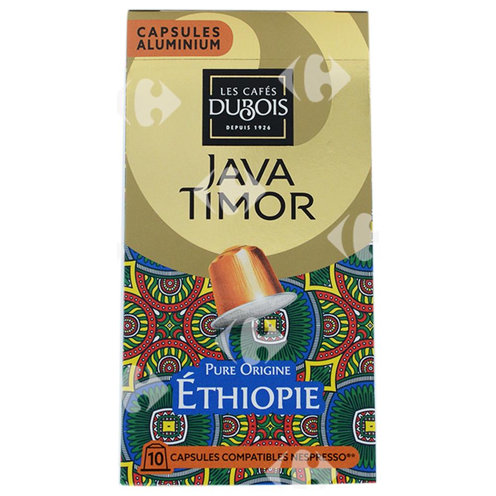 [662462] Café en Capsules Ethiopie Java Timor Dubois X10.