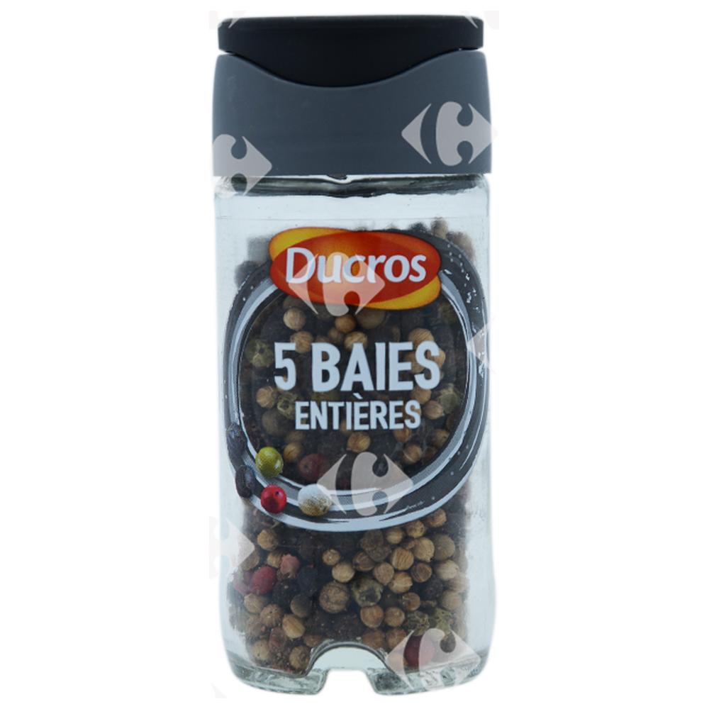 [68649] Mélange De 5 Baies Entières en Flacon Ducros 25g.