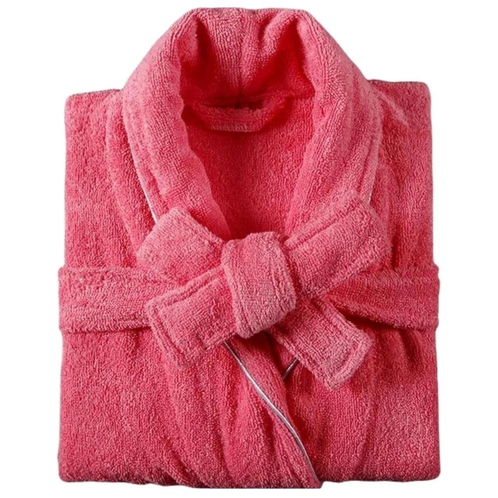 [703368] Peignoir Uni Bio Rose Pale Tex Home S/M