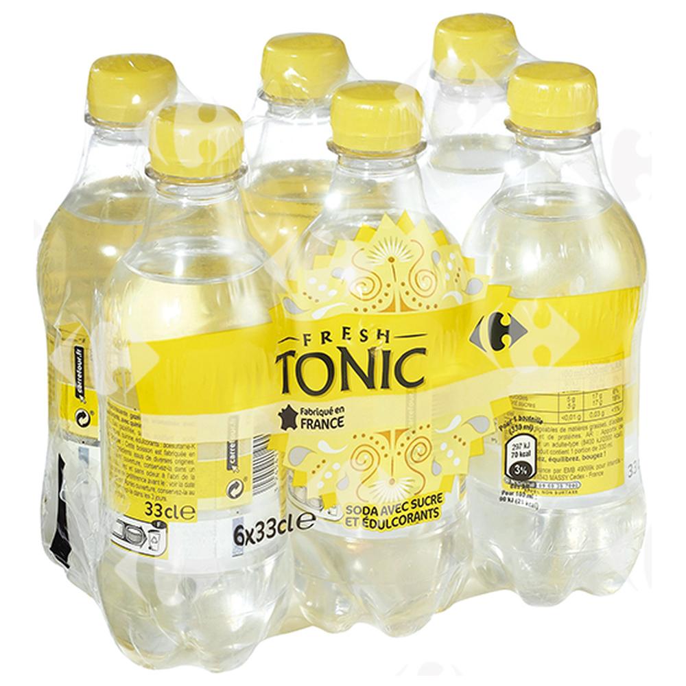 [410799] Pack Boisson Gazeuses Tonic Carrefour 6x33cl.