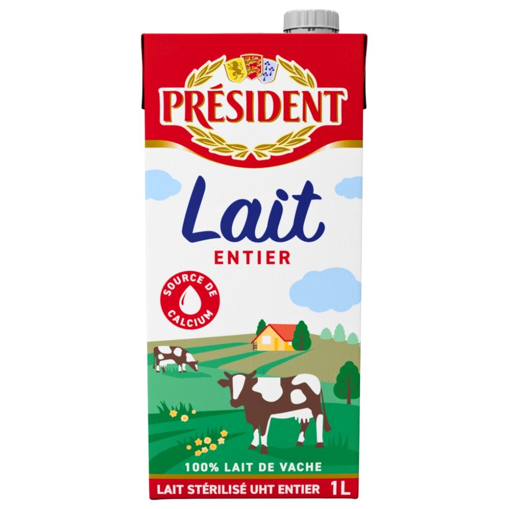 [15602] Lait UHT Entier Président 1L.