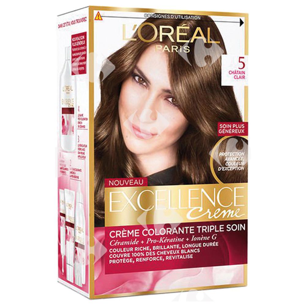 Coloration Crème Châtain Clair 5 Excellence.