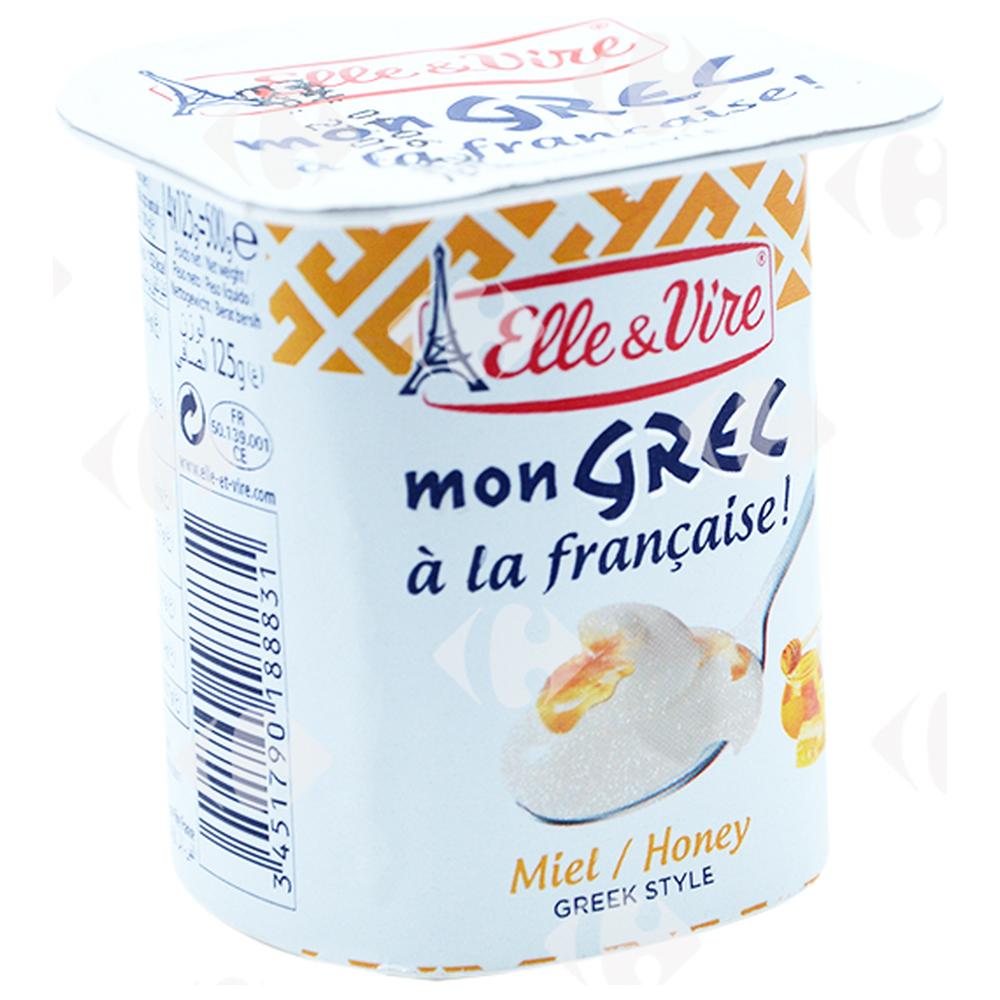 [619210] Yaourt Grec Au Miel Elle Et Vire 125g.