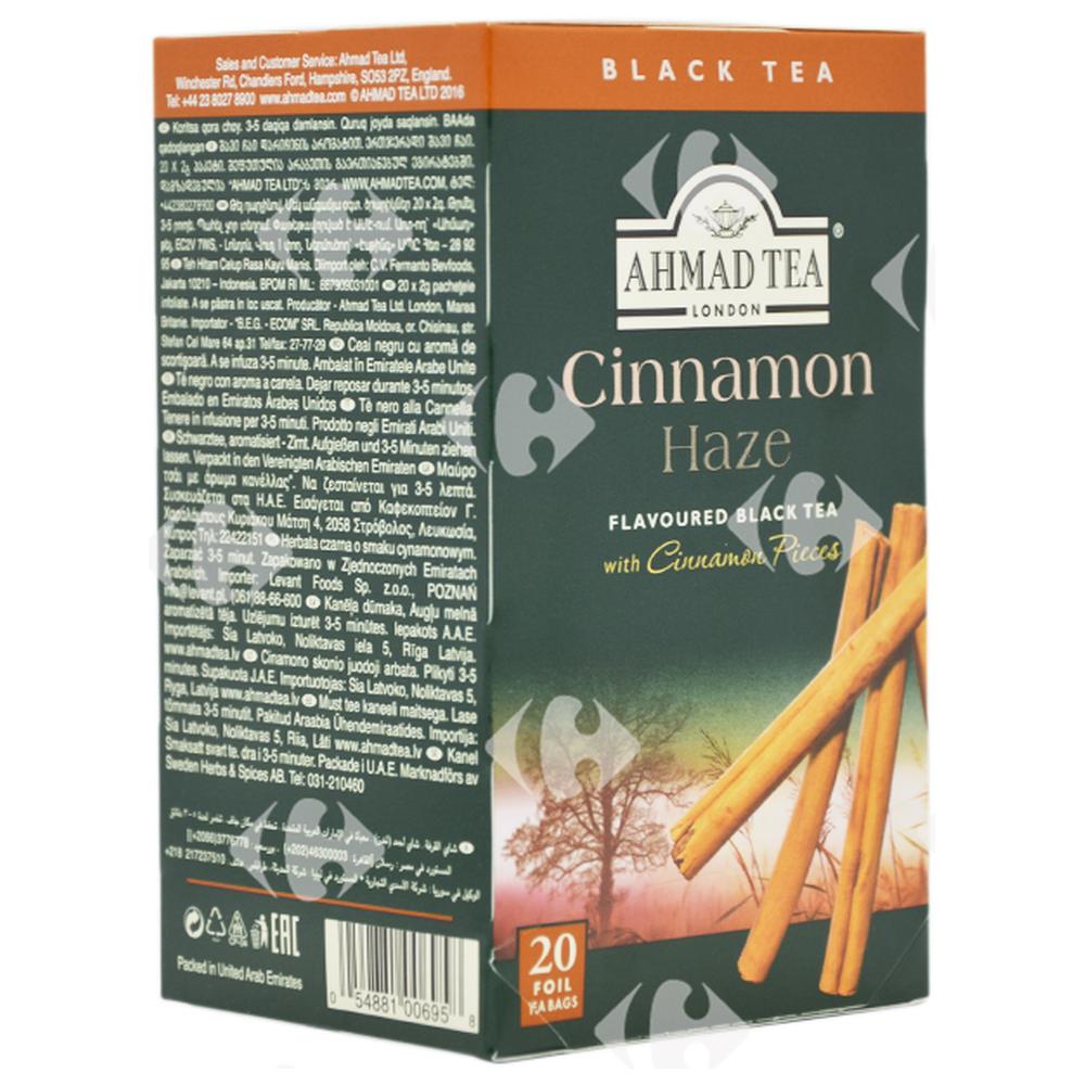 Thé Noir Aromatisé en Sachets à La Cannelle Ahmad Tea 20 sachets.