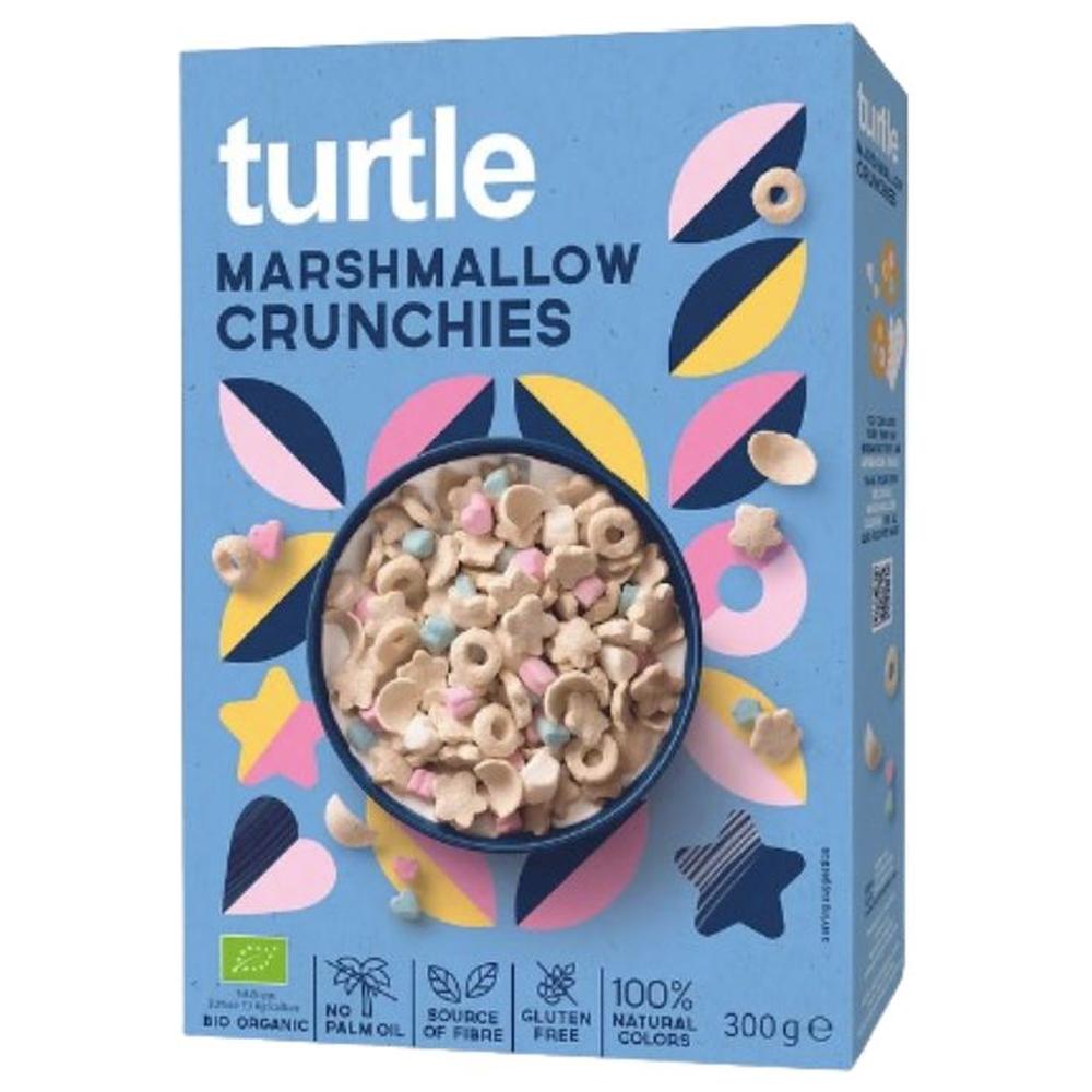 [713657] Céréales Marshmallow Crunchies Bio Turtle 300g.