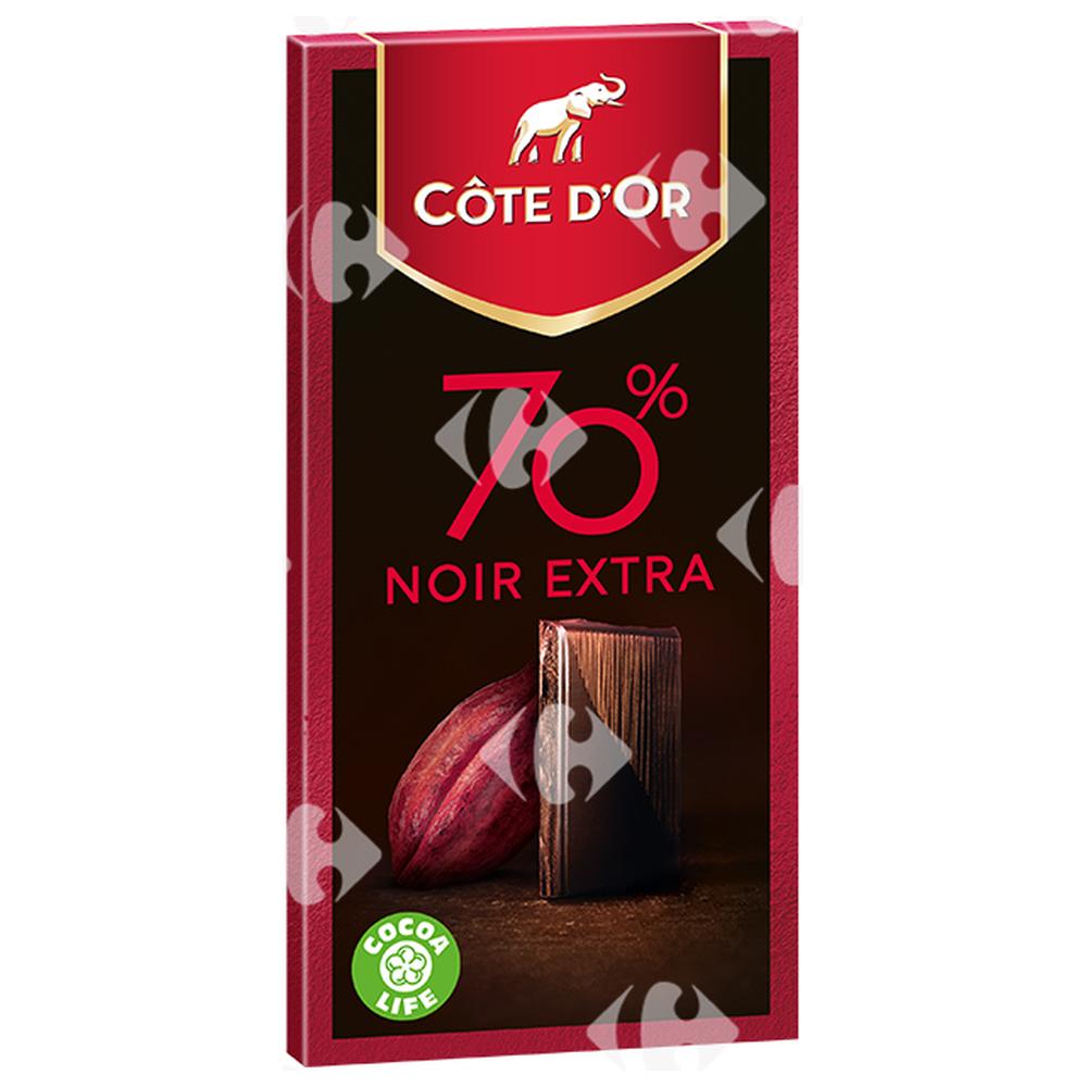 [626381] Tablette de Chocolat Noir Extra 70% Côte d'Or 100g
