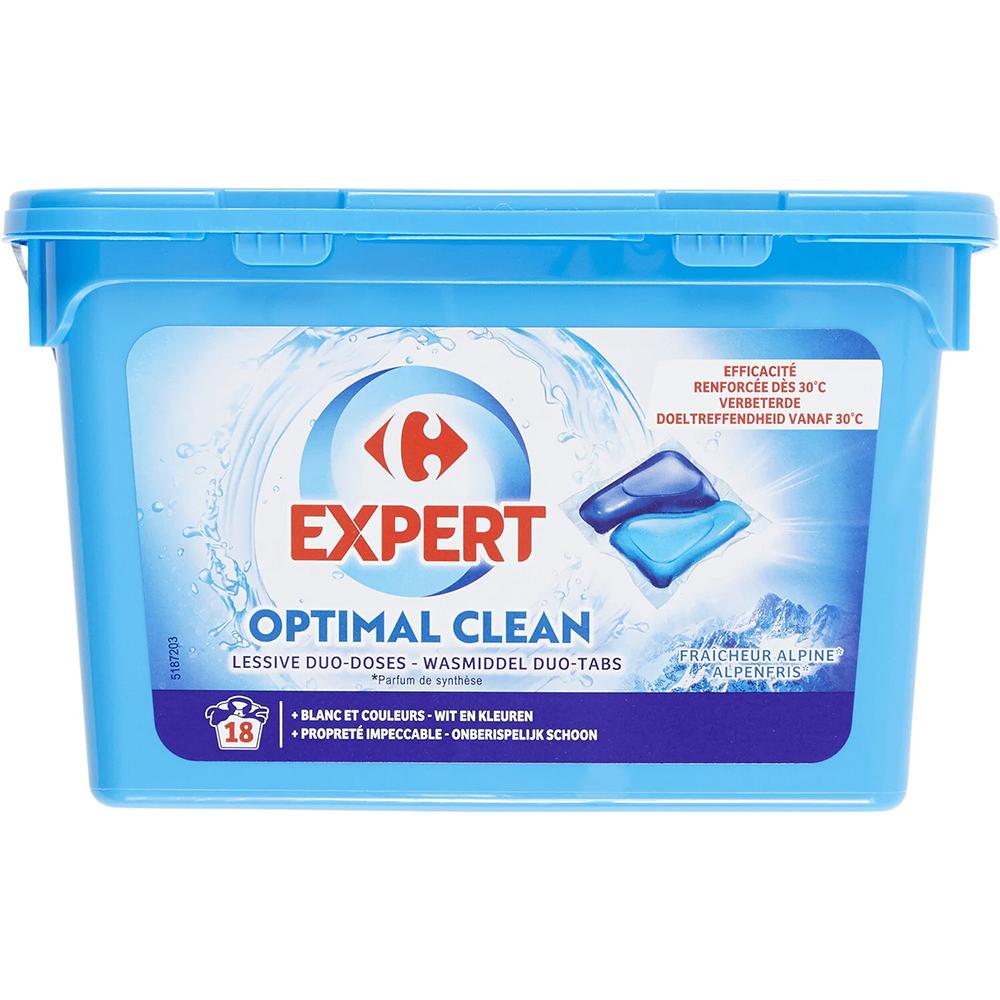 [530740] Tablettes pour Linge Doses Hydrosolubles et Adoucissantes Carrefour 20 unités.