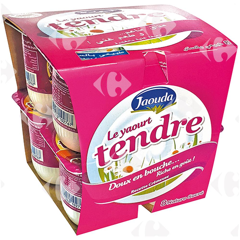 [385604] Pack Yaourt Nature Sucré Tendre Jaouda 8x110g.