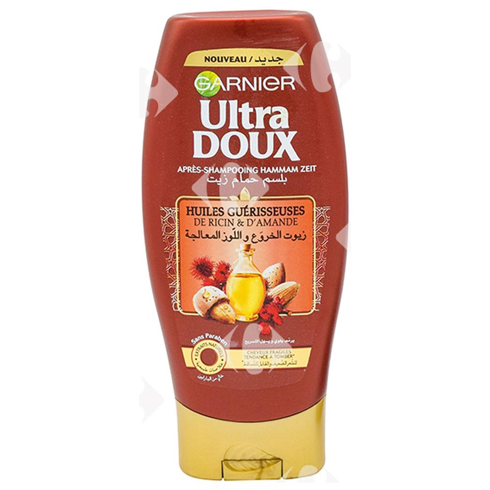 [579149] Après Shampooing Hammam Zeit Ricin Amande Ultra Doux Garnier 200ml.