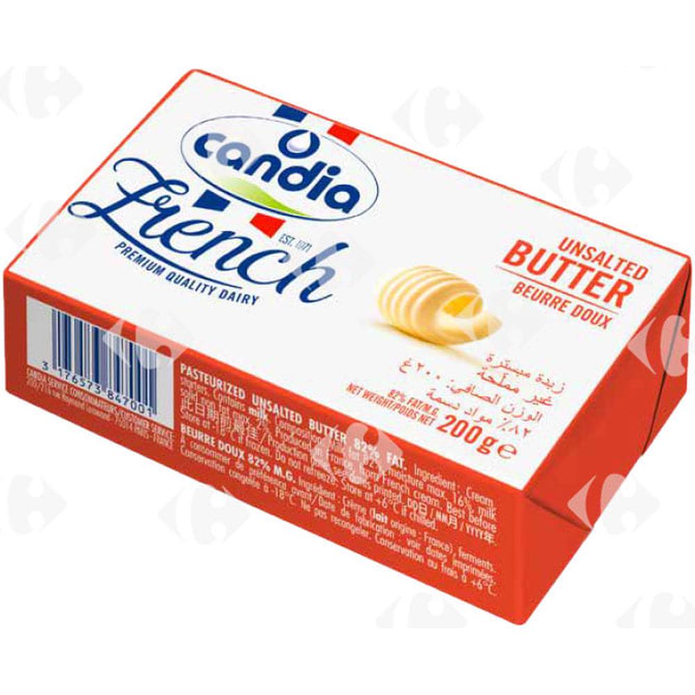 Beurre Doux 80%MG Candia 200g.