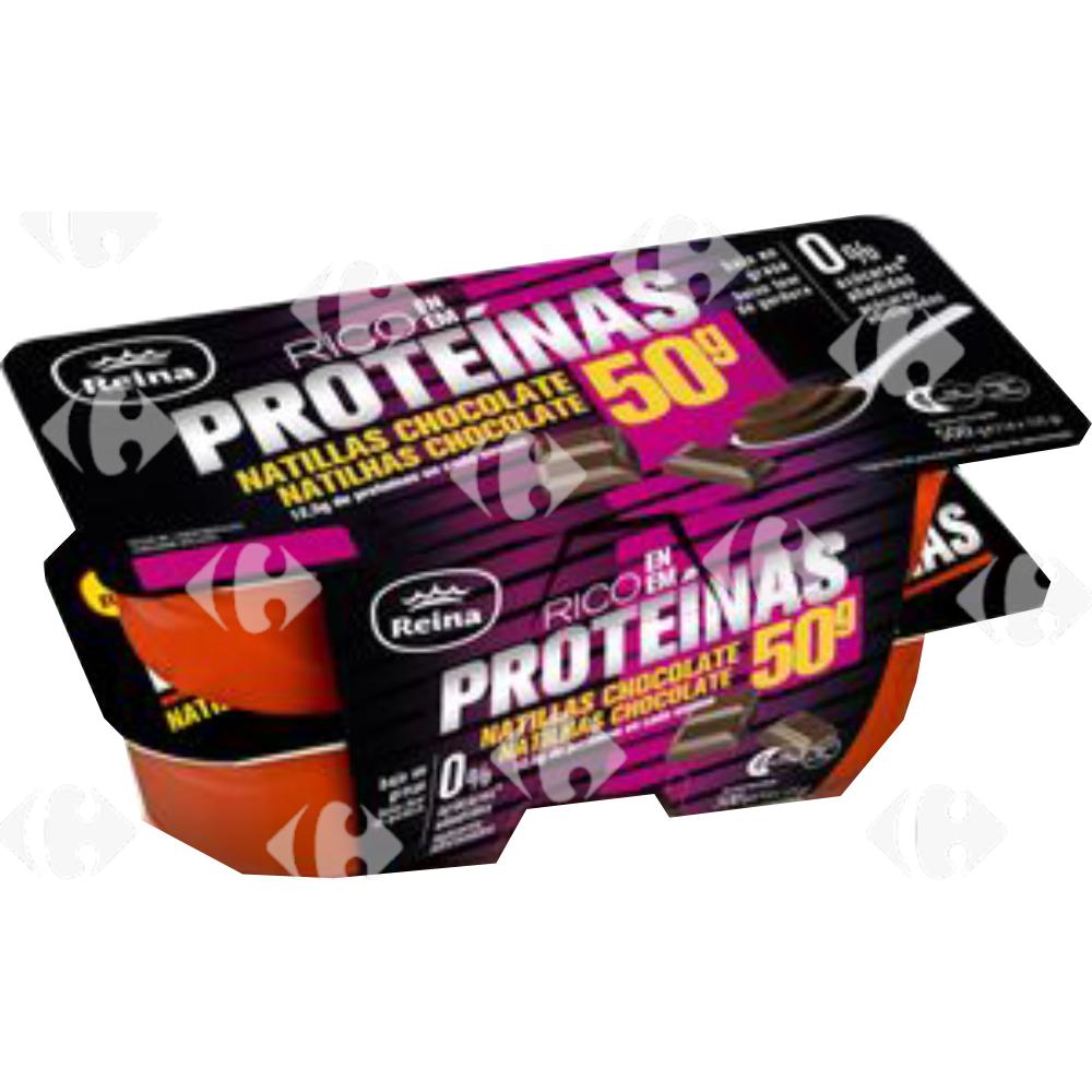 Crème Dessert au Chocolat Protéines Reina 4x125g.