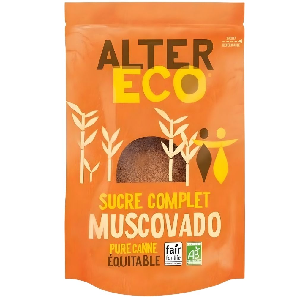 [673092] Sucre de Canne en Poudre Muscovado Complet Bio Alter Eco 500g