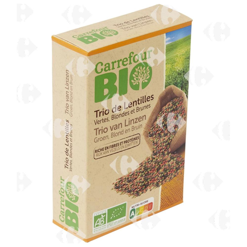 [678850] Trio de Lentilles Bio Carrefour Bio 400g