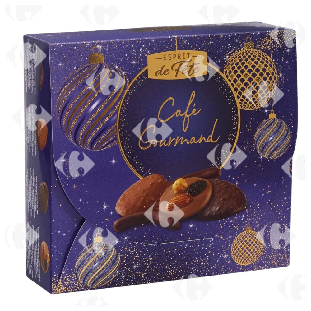 Chocolats Assortiment Café Gourmand Esprit de Fête 140g.
