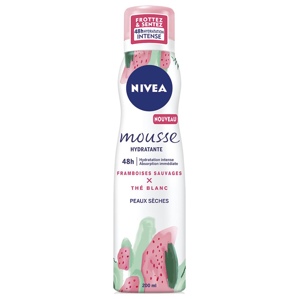 Mousse Corps Hydratante Framboise Nivea 200ml.