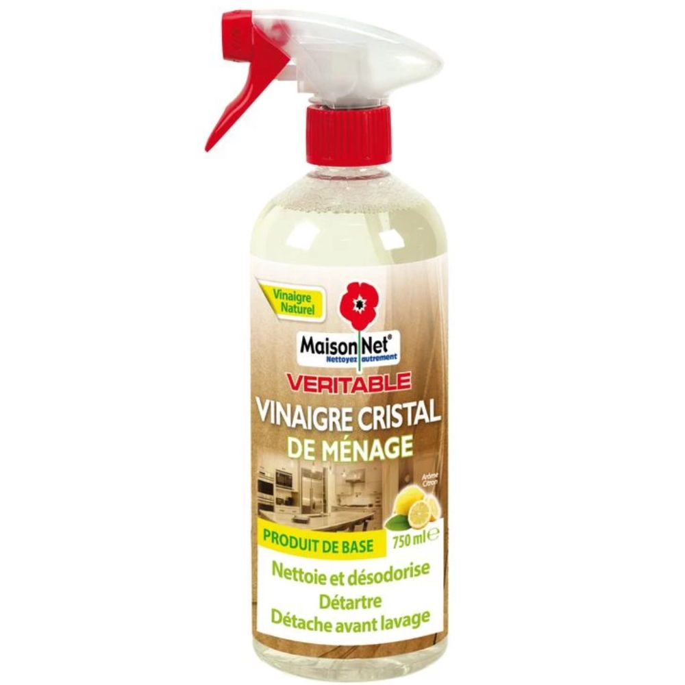 [688363] Vinaigre Cristal de Ménage Arôme Citron Eco Maison Net 750 ml.