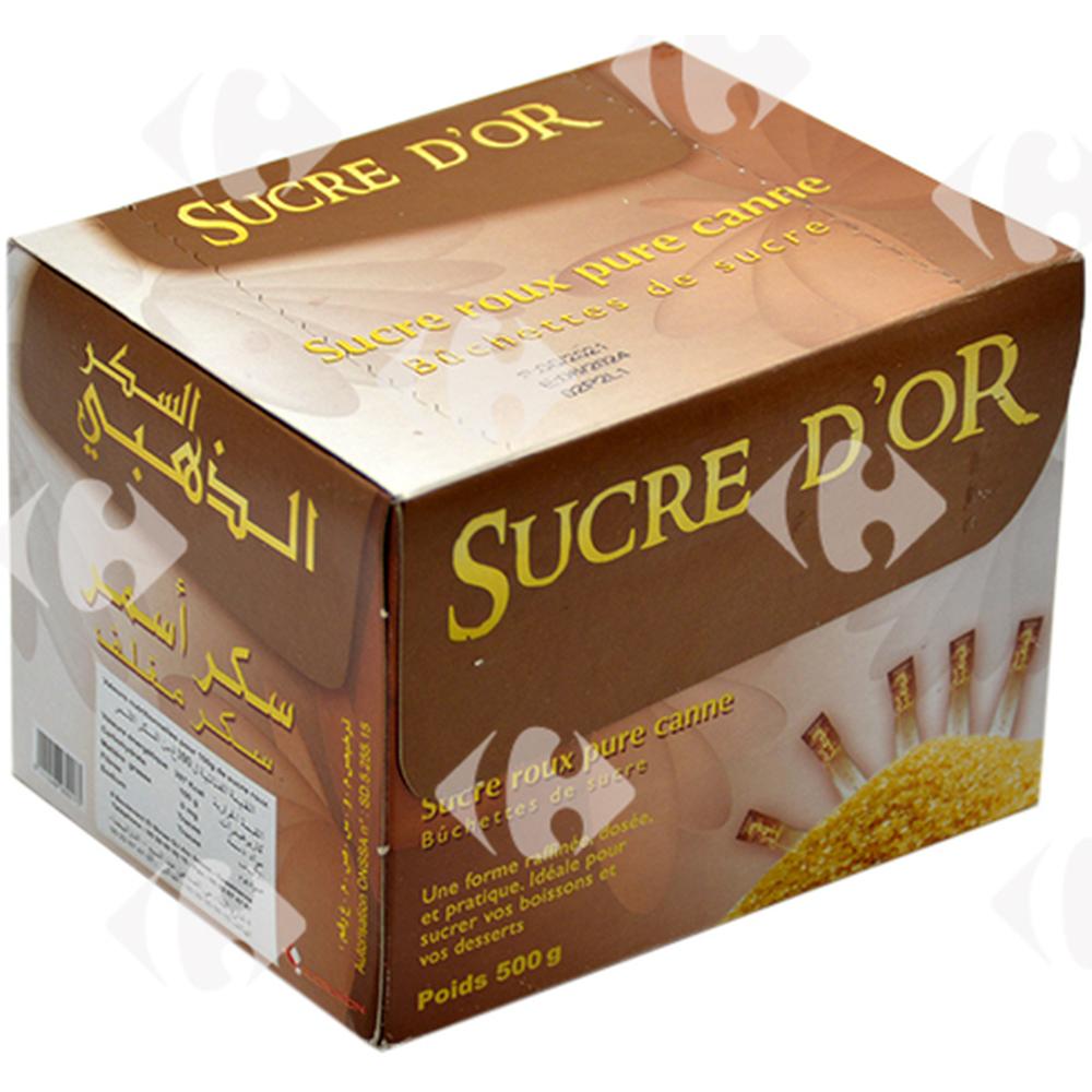 [219982] Sucre Roux Forme Cube Sucre D'Or Sukari 500g.