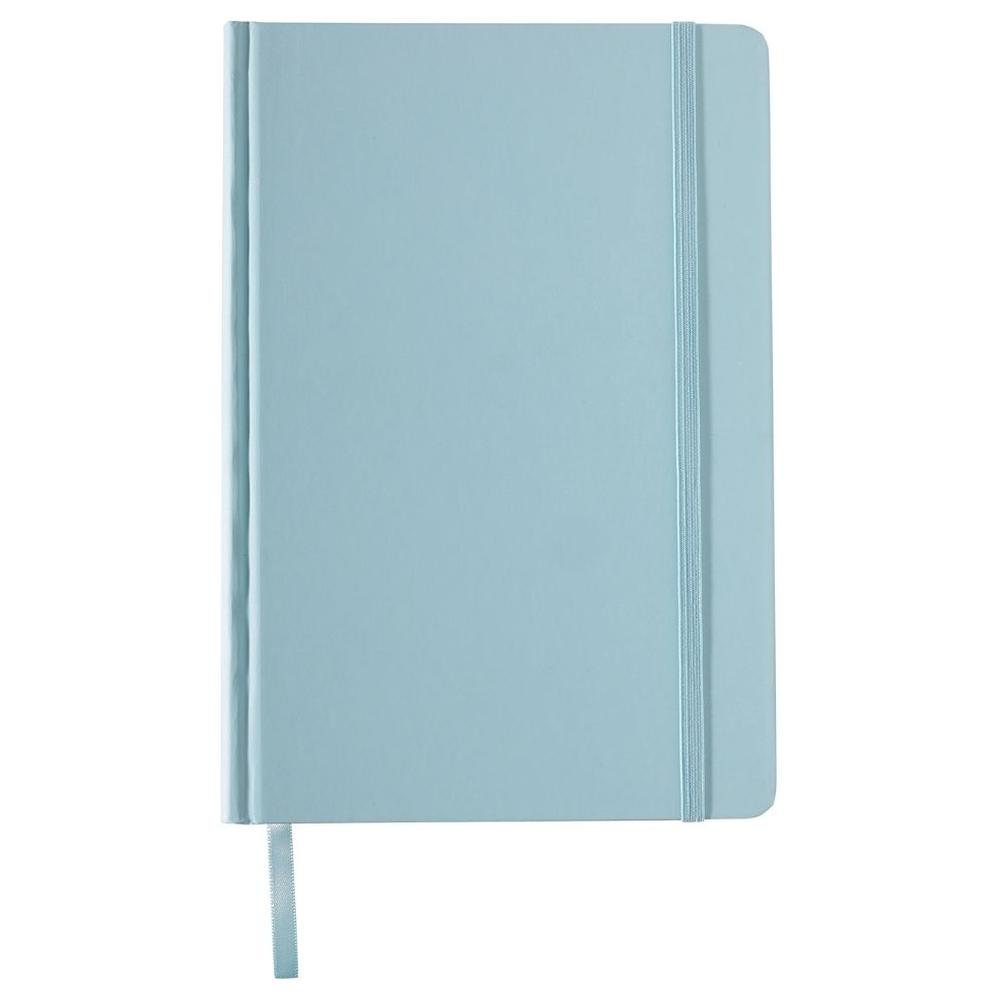 [718740] Carnet A5 Agrafé Couverture Rigide avec Élastique Uni SH Pastel