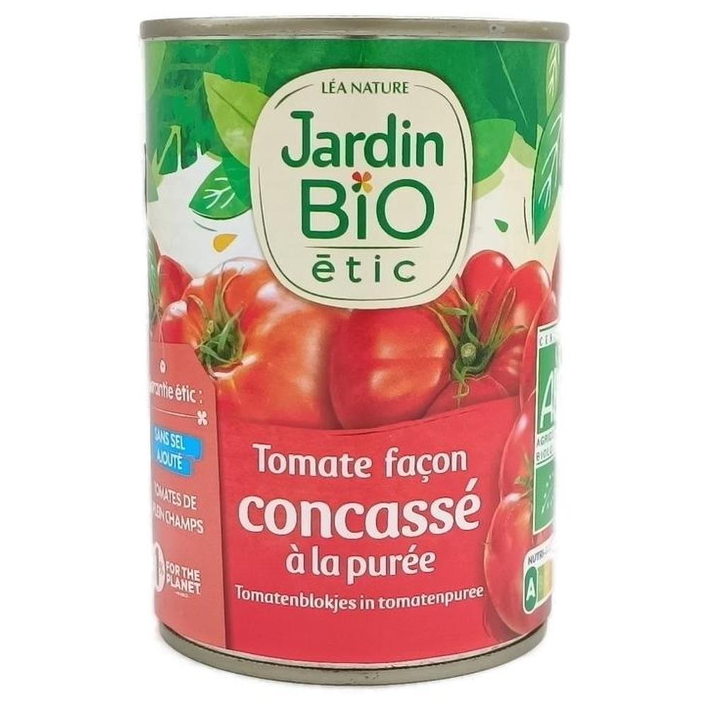 Conserve Concassé de Tomate Jardin Bio 400g.