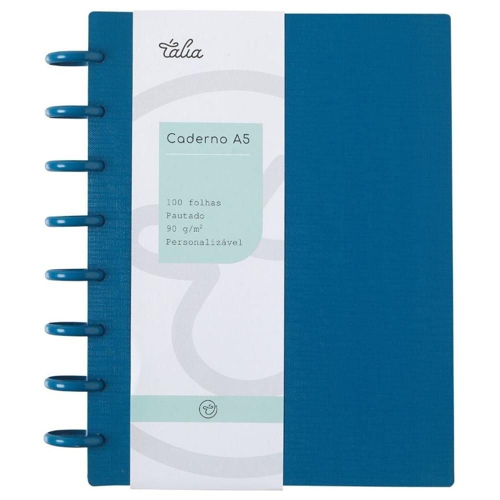 [718758] Carnet Smart A5 Bleu Talia 21x14,8x1,5cm 100 feuilles