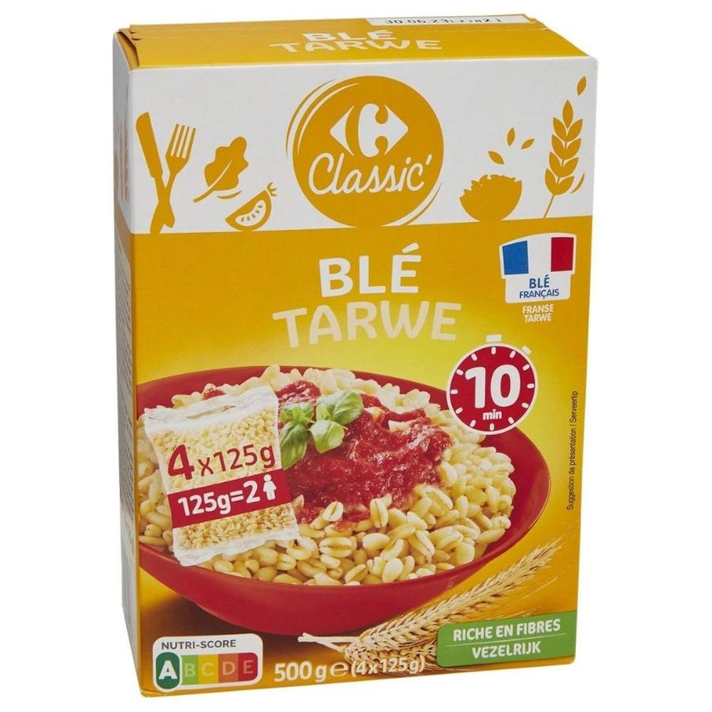 Blé Précuit 10min Carrefour Classic' 4x125g.