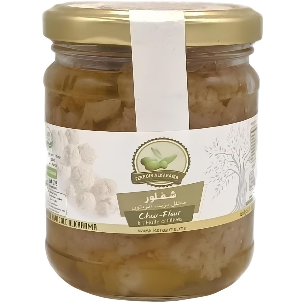 [696574] Chou-fleur Marinée à l'Huile d'Olive Karama 180g.