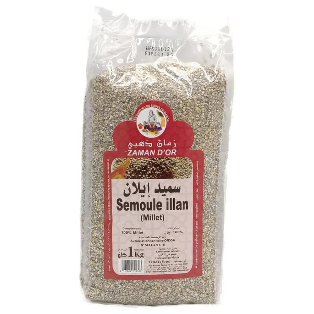 [538597] Semoule de Grain de Millet Ilan Zaman d'Or 1kg.