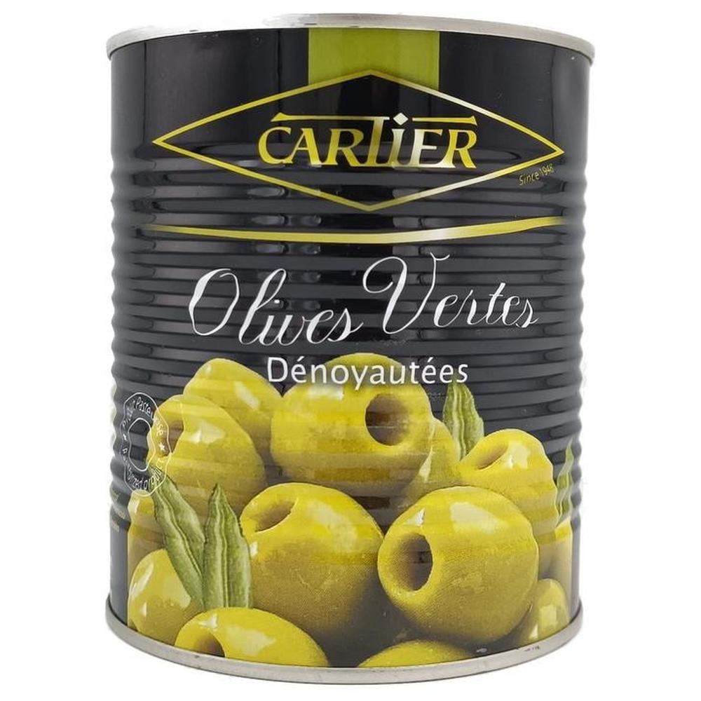 Olives Vertes Dénoyautées Cartier 850g.