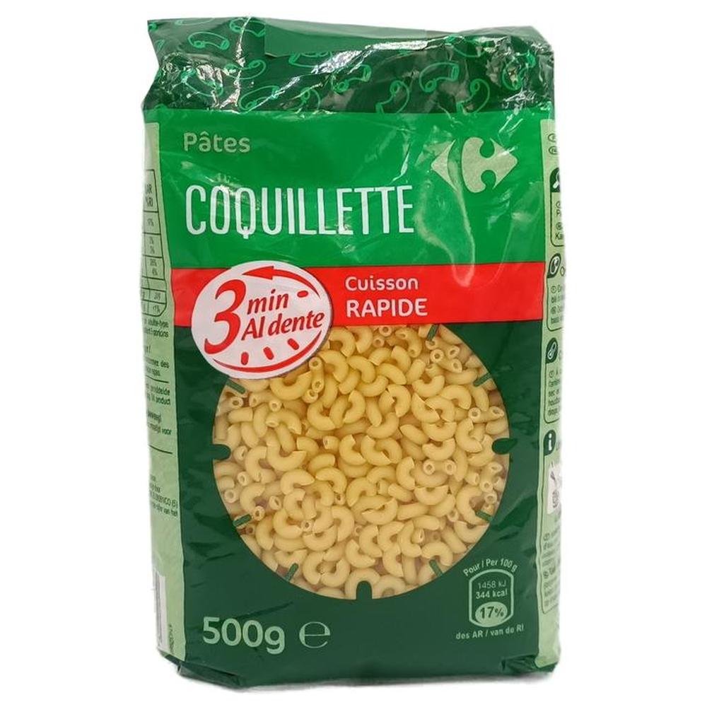 Coquillette Cuisson Rapide Carrefour 500g.