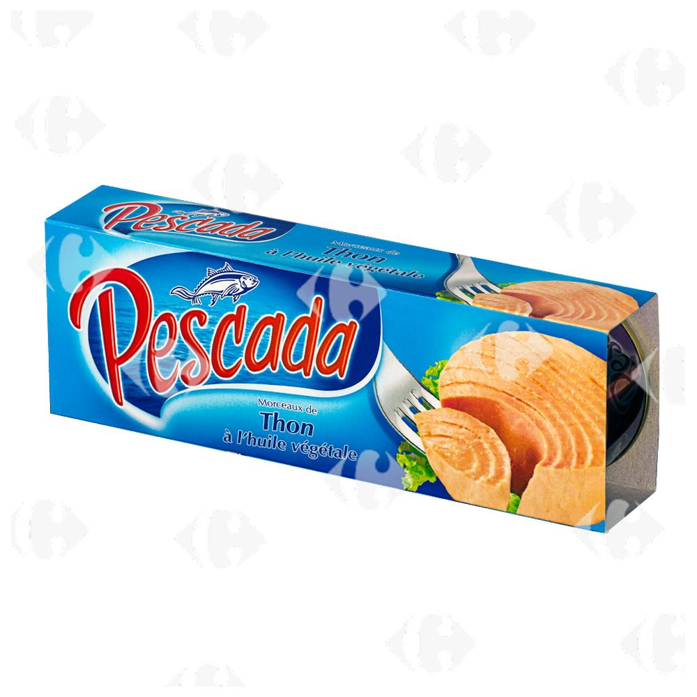 [237759] Tripack De Conserves De Thon À L'Huile Végétale Pescada 80g.