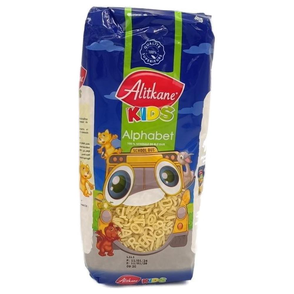 Pâtes Kids Alphabet Itkane 400g.